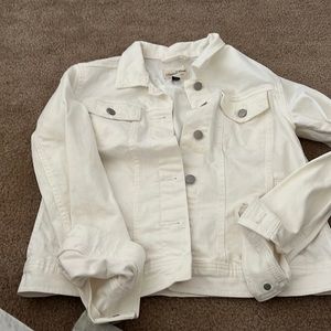 White womens denim jacket